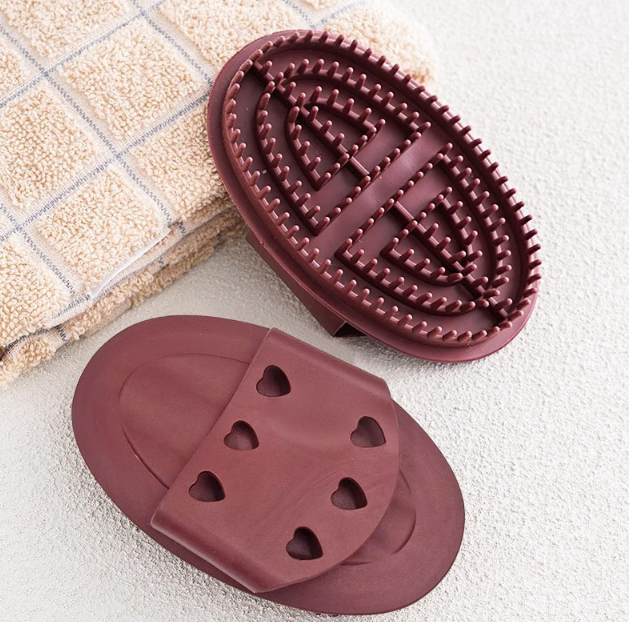 Bàn chải kinh tuyến massage silicone mềm mại, bàn chải cạo giảm béo chải eo lưng bụng thư giãn L1454