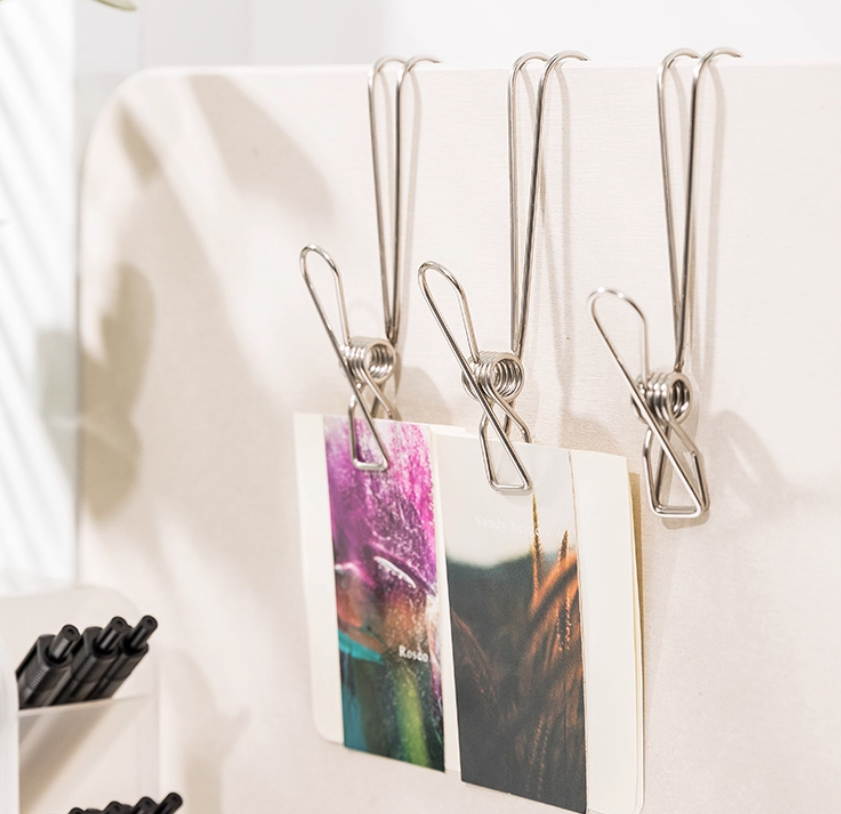 Móc kẹp đuôi dài có móc treo quần áo bằng thép không gỉ , kẹp lò xo, kẹp móc dài, kẹp lưu trữ dữ liệu, kẹp dây L1511