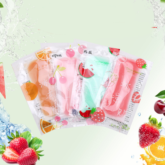 Túi 2 Miếng dán làm mát hương trái cây mùa hè, miếng dán tản nhiệt điện thoại chơi game livestream nhiều giờ, dán hạ sốt L1513