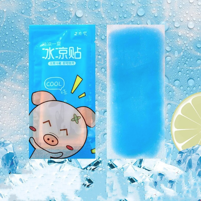 Túi 2 Miếng dán làm mát hương trái cây mùa hè, miếng dán tản nhiệt điện thoại chơi game livestream nhiều giờ, dán hạ sốt L1513