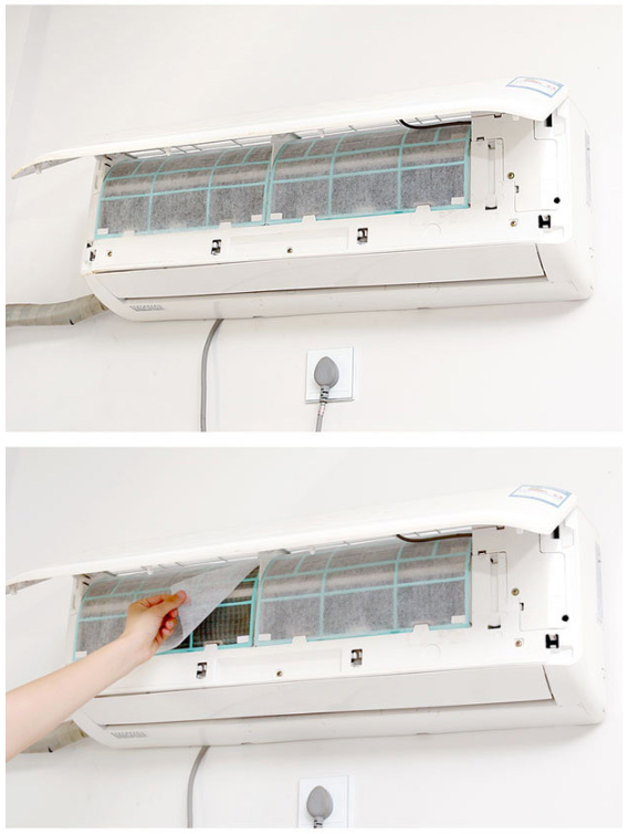 Màng lọc bụi máy điều hòa máy lạnh bằng vải không dệt, bộ lọc không khí lọc bụi mịn có thể cắt  L1554