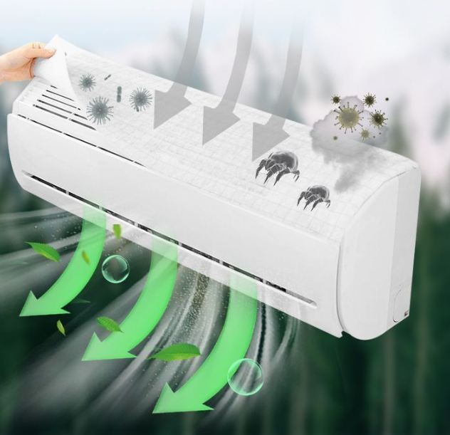 Màng lọc bụi máy điều hòa máy lạnh bằng vải không dệt, bộ lọc không khí lọc bụi mịn có thể cắt  L1554