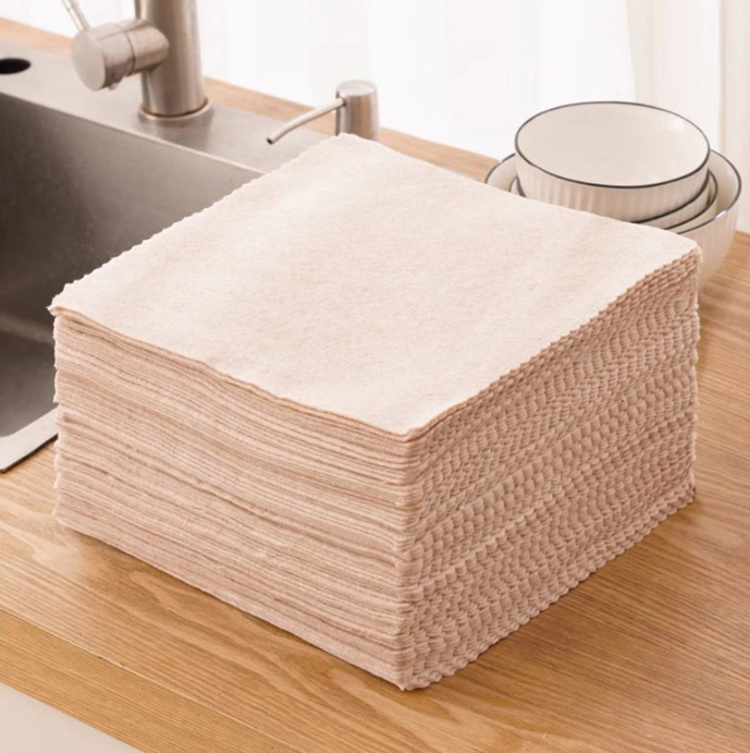 Khăn lau chén bát thấm sạch dầu mỡ, khăn vệ sinh lau chùi nhà bếp phòng khách đa năng L1614