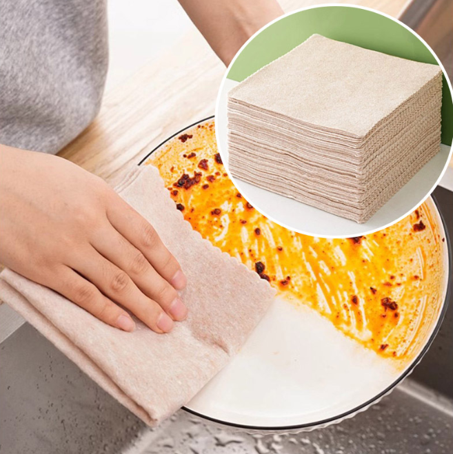 Khăn lau chén bát thấm sạch dầu mỡ, khăn vệ sinh lau chùi nhà bếp phòng khách đa năng L1614