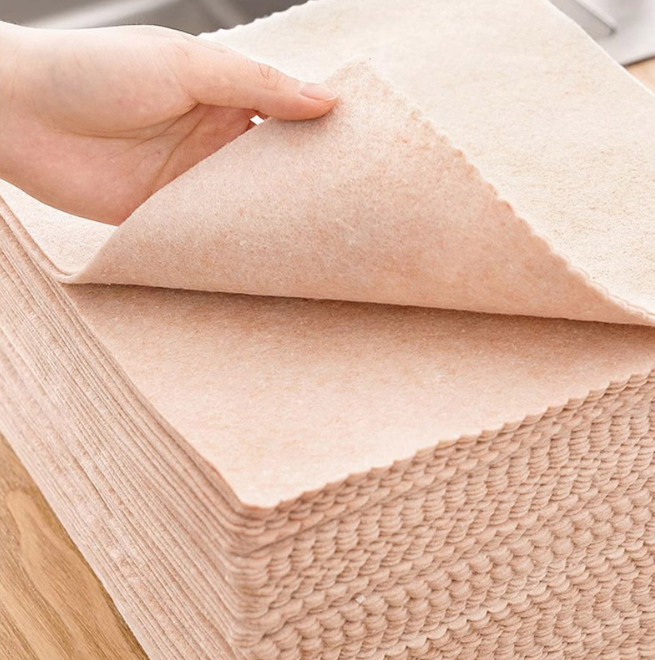 Khăn lau chén bát thấm sạch dầu mỡ, khăn vệ sinh lau chùi nhà bếp phòng khách đa năng L1614