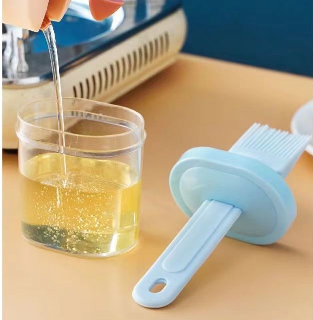 Cọ quét dầu có bình tích hợp 2 trong 1 quét gia vị nước sốt chiên nướng chịu nhiệt độ cao an toàn L1621