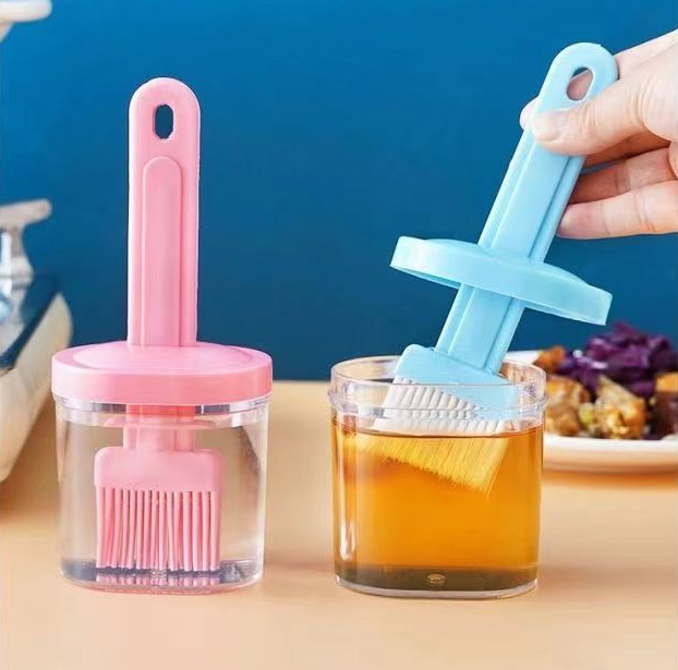 Cọ quét dầu có bình tích hợp 2 trong 1 quét gia vị nước sốt chiên nướng chịu nhiệt độ cao an toàn L1621