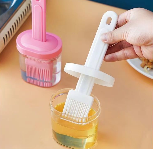 Cọ quét dầu có bình tích hợp 2 trong 1 quét gia vị nước sốt chiên nướng chịu nhiệt độ cao an toàn L1621