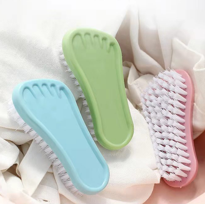 Bàn chải giặt đồ lông mềm hình bàn chân bàn chải chà chân tay vệ sinh tắm rửa không sợ làm đau da L1632