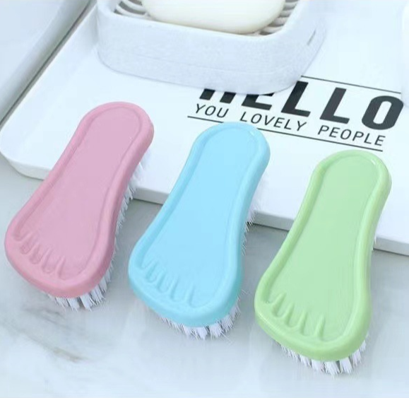 Bàn chải giặt đồ lông mềm hình bàn chân bàn chải chà chân tay vệ sinh tắm rửa không sợ làm đau da L1632
