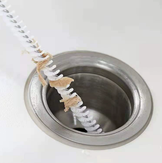 Cọ Vệ Sinh Lỗ Cống Thoát Nước Dụng cụ vệ sinh mềm dẻo, bàn chải loại bỏ tóc và rác bồn rửa A0141