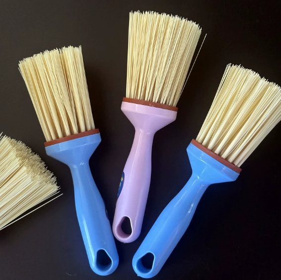 Cây cọ rửa nồi hình trụ có cán thô được gia cố và làm dày, cây cọ rửa nhà bếp đa năng A0441