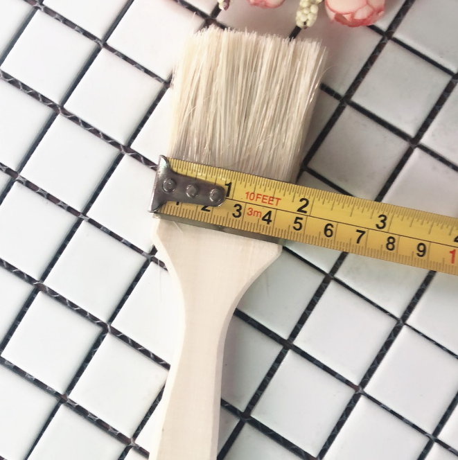 Cọ Quét Sơn Cán Gỗ, Dụng Cụ Quét Dầu Nướng Đồ An Sợi Tre An Toàn A0521-A0522