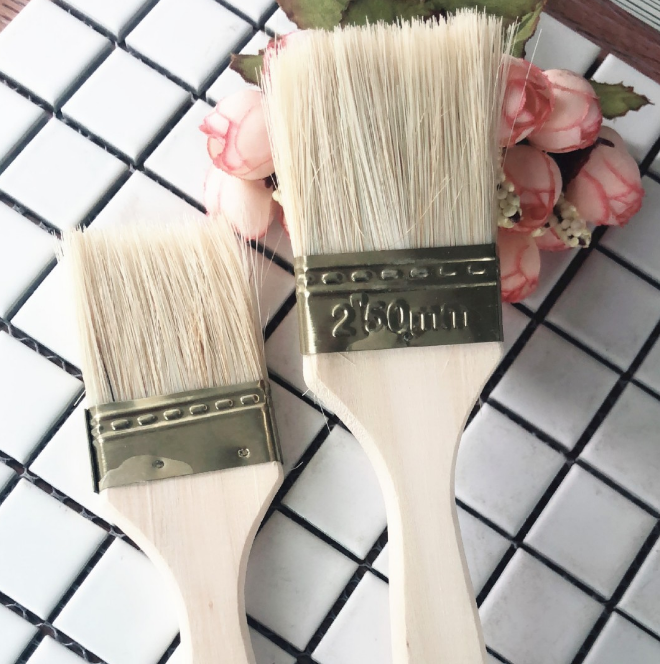 Cọ Quét Sơn Cán Gỗ, Dụng Cụ Quét Dầu Nướng Đồ An Sợi Tre An Toàn A0521-A0522