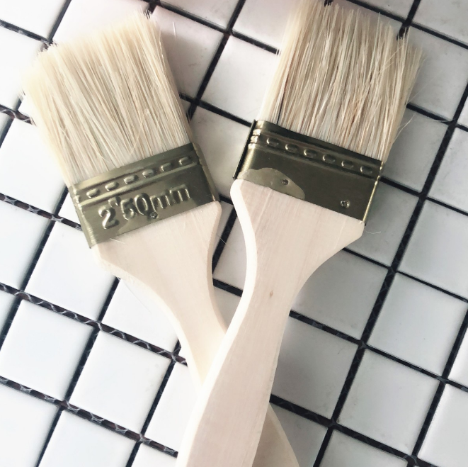 Cọ Quét Sơn Cán Gỗ, Dụng Cụ Quét Dầu Nướng Đồ An Sợi Tre An Toàn A0521-A0522