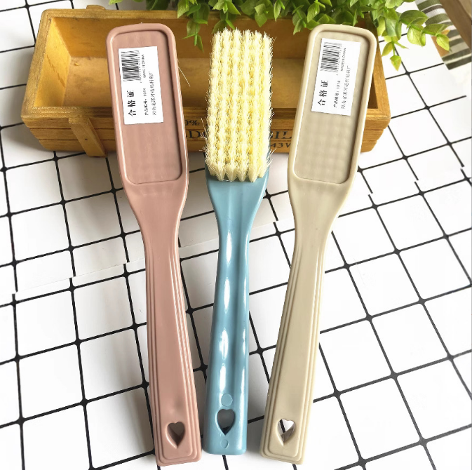 Bàn chải đánh giày lông mềm dày Cán Thẳng , Bàn chải vệ sinh giày dép A0613