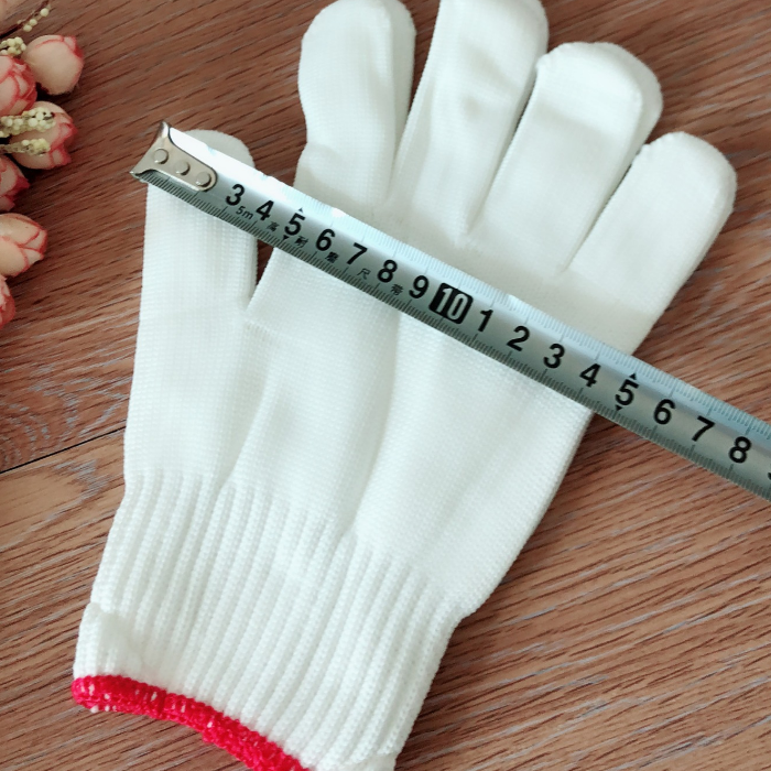 Sét 10 Găng tay làm việc lao động màu trắng chất lượng cao, bao tay làm vườn nương rẫy A0622