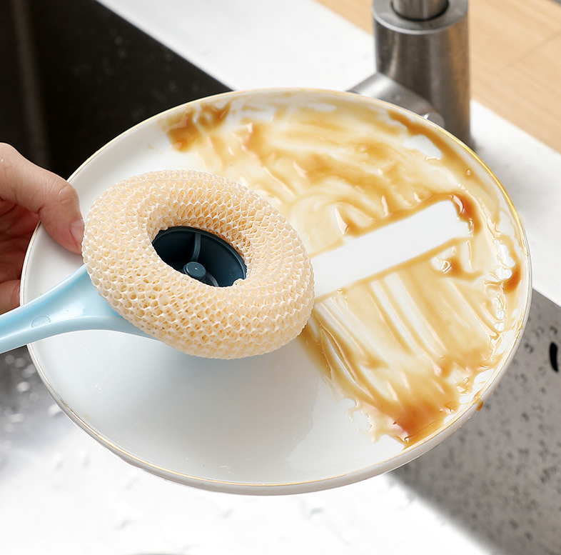 Dụng cụ cọ nồi Xoong Nồi Chà Rửa vệ sinh chén bát có miếng thay thế A1246-A1247-A1248