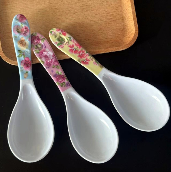 Muỗng xới cơm Muỗng múc cơm giả sứ sang trọng Muỗng cơm nhựa A1315