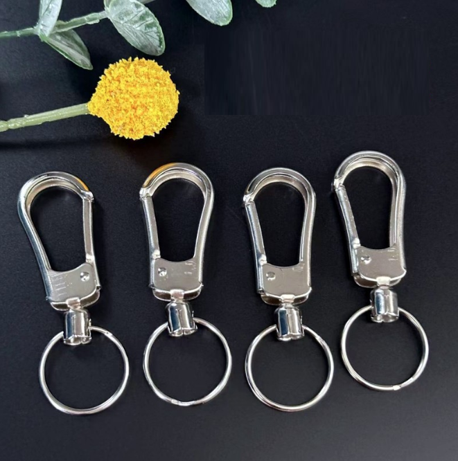 Móc chìa khóa kim loại dày, khóa sắt cỡ lớn, Móc treo chùm chìa khóa A1317