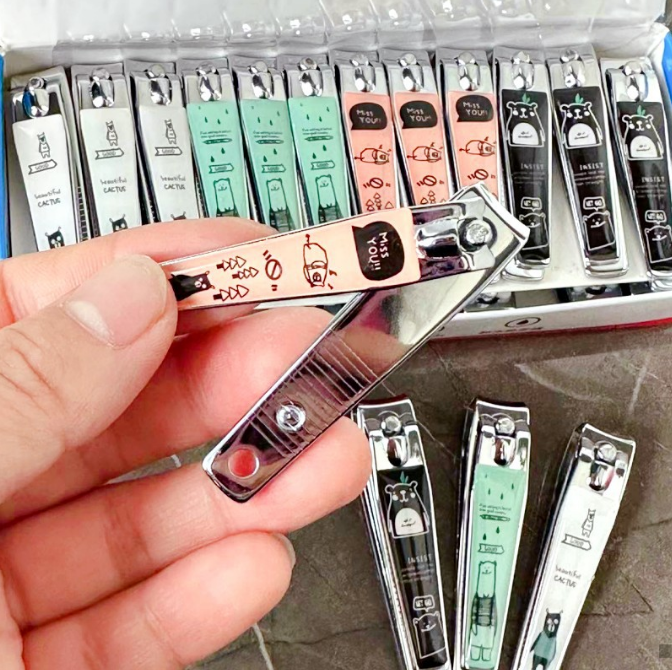 Kềm cắt móng tay họa tiết hoạt hình, cắt móng tay bấm móng tay dễ thương A1343