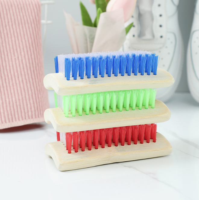 Bàn chải đánh giày bằng tre tự nhiên, lông cứng, bàn chải đánh giày, bàn chải thảm giặt đồ A1612-A1613