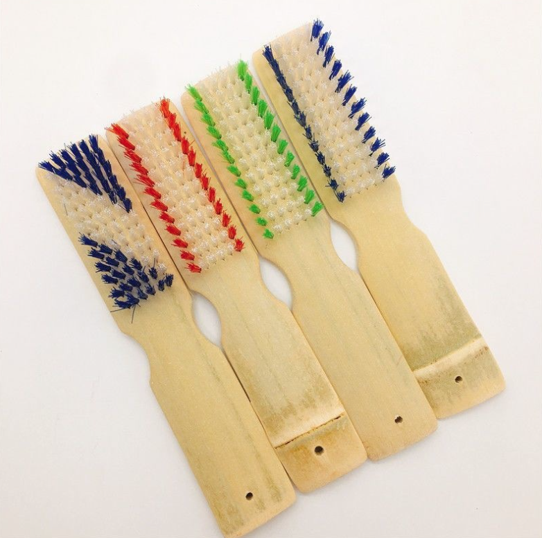 Bàn chải đánh giày bằng tre tự nhiên, lông cứng, bàn chải đánh giày, bàn chải thảm giặt đồ A1612-A1613