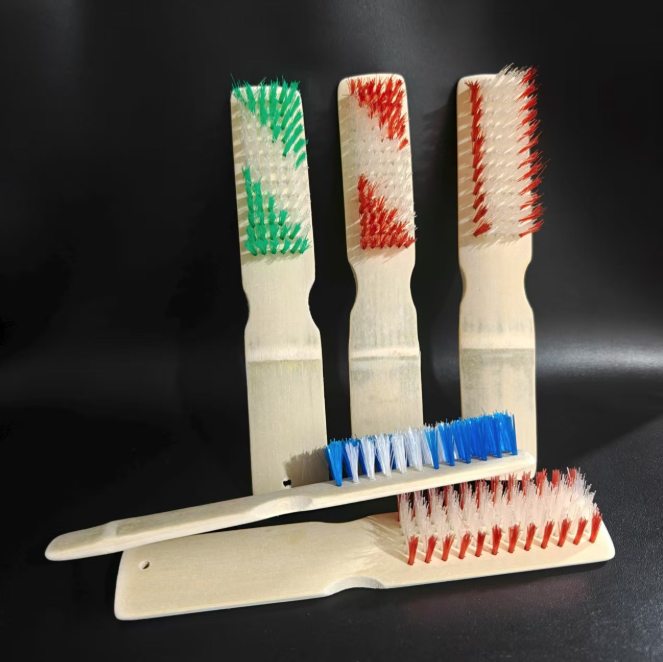Bàn chải đánh giày bằng tre tự nhiên, lông cứng, bàn chải đánh giày, bàn chải thảm giặt đồ A1612-A1613