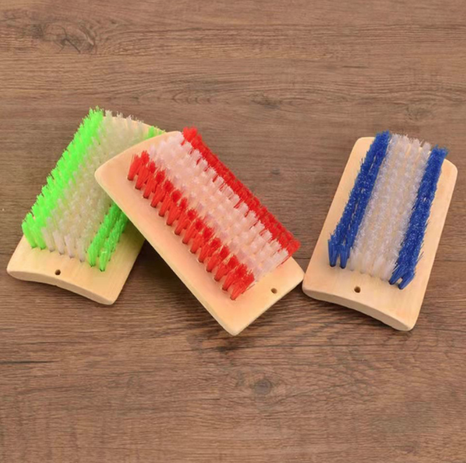 Bàn chải đánh giày bằng tre tự nhiên, lông cứng, bàn chải đánh giày, bàn chải thảm giặt đồ A1612-A1613