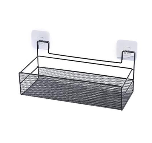 Kệ phòng tắm tối giản kiểu Nhật, giá đựng sữa tắm, bàn trang điểm, giỏ treo nhiều móc dung tích lớn A2743