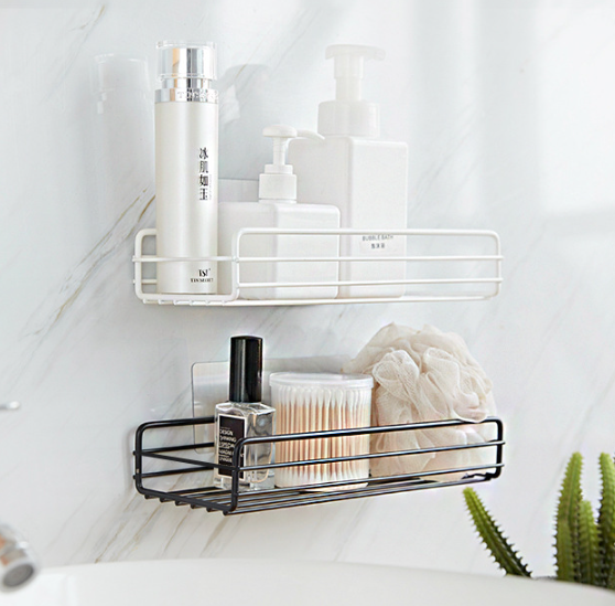 Kệ Nhà Tắm Dán Tường Bằng Kim Loại, Kệ Gia Vị Nhà Bếp Đựng Đồ Trang Trí Decor Phòng Khách A2751