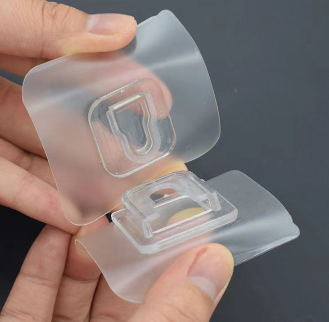 Cặp Khóa bấm dính dày và chắc chắn dán tường treo đồ dùng, giá đỡ ổ cắm điện gắn tường chịu lực A4223