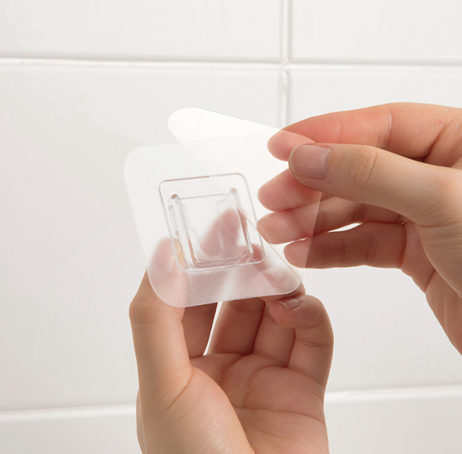 Cặp Khóa bấm dính dày và chắc chắn dán tường treo đồ dùng, giá đỡ ổ cắm điện gắn tường chịu lực A4223