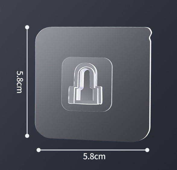 Cặp Khóa bấm dính dày và chắc chắn dán tường treo đồ dùng, giá đỡ ổ cắm điện gắn tường chịu lực A4223