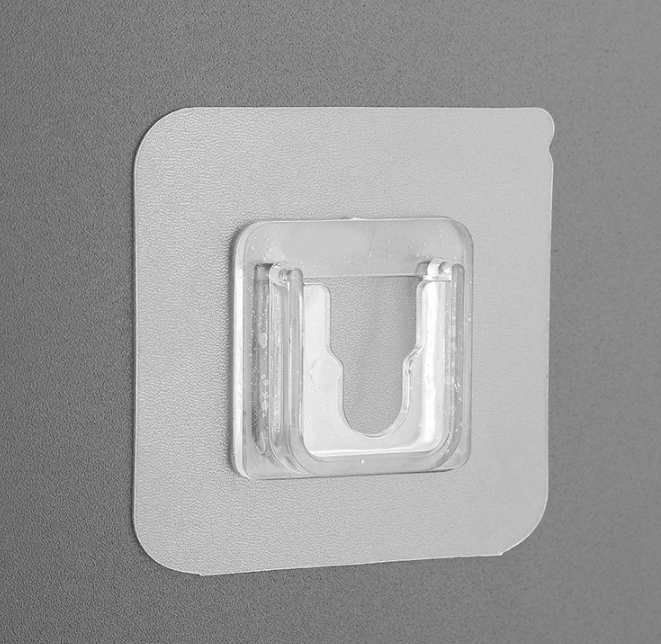 Cặp Khóa bấm dính dày và chắc chắn dán tường treo đồ dùng, giá đỡ ổ cắm điện gắn tường chịu lực A4223