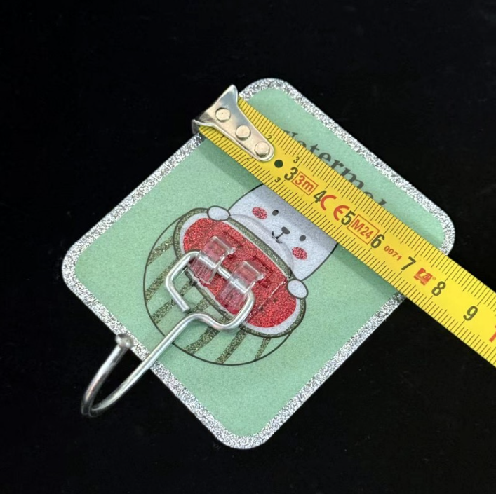 Móc dán tường viền bạc siêu dính bằng thép không gỉ cho nhà bếp và phòng tắm cao cấp A4823