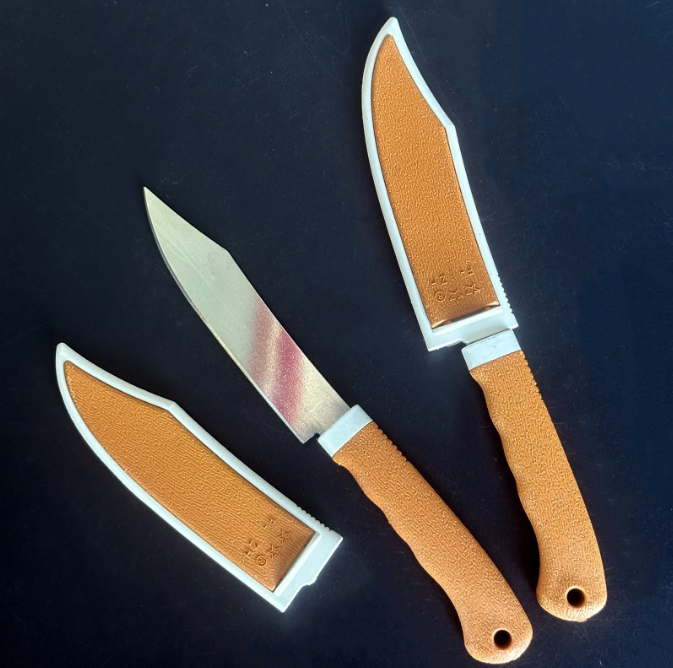 Dao gọt hoa quả màu vàng dày có vỏ dày, dao gọt hoa quả, dụng cụ nhà bếp A4831