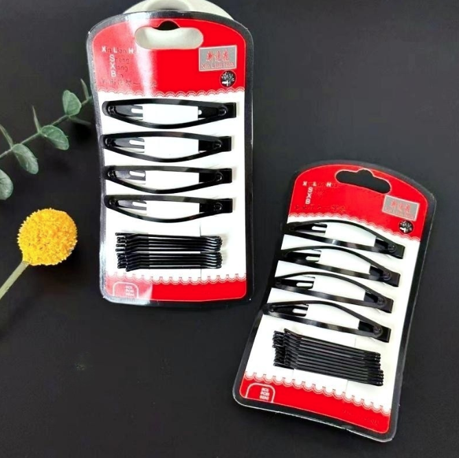 Bộ Kẹp Cài Tóc Màu Đen Ghim Bên Gọn Gàng, Kẹp Tóc Nữ Kẹp Mini Cố Định Tóc Không Trơn Trượt A4953