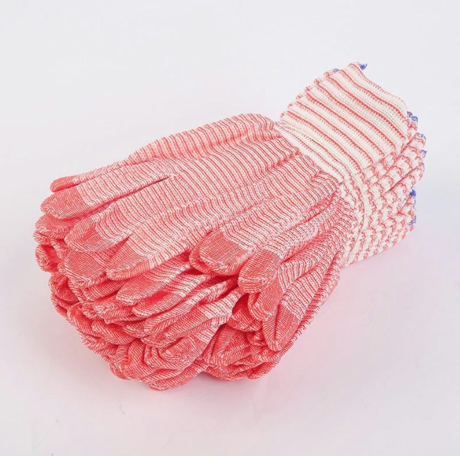 Sét 10 Chiếc Bao Tay Bảo Hộ Lao Động ,Găng tay đan sọc nhiều màu, găng tay làm việc, găng tay len A5012