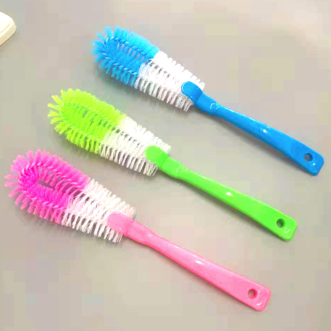 Bàn chải vệ sinh đa năng cán dài dùng để vệ sinh nồi, cốc, tách trà, bình giữ nhiệt, bình sữa trẻ em A5052