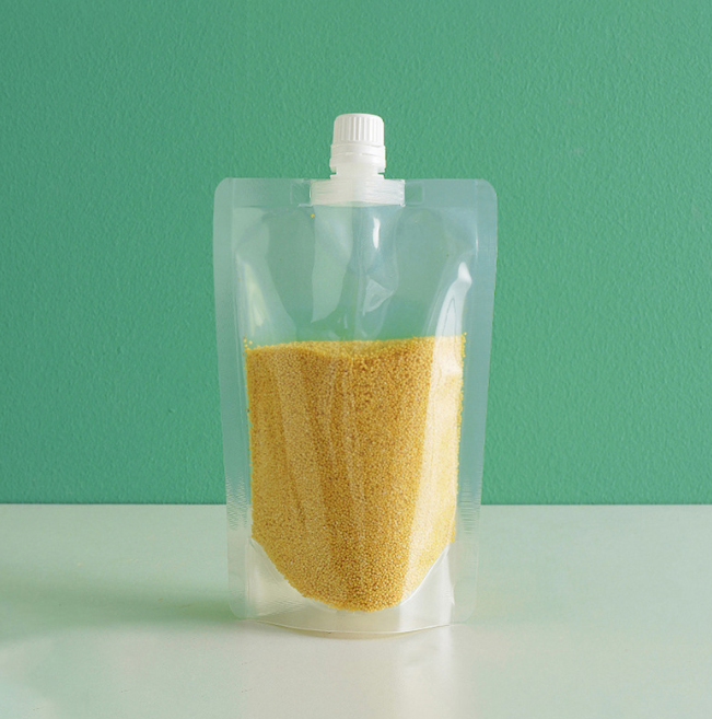 Túi đựng ngũ cốc trong suốt, túi đựng gạo chống ẩm và kín khí, túi có quai và vòi dày L1322