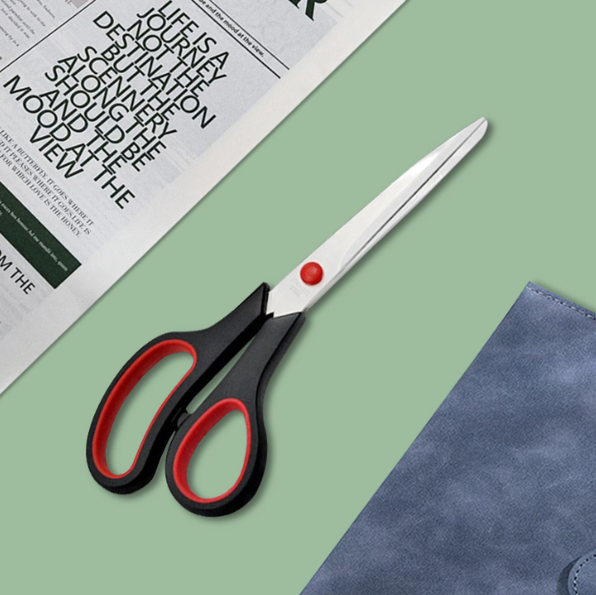 Kéo nhà bếp, kéo thép không gỉ chịu lực cầm tay, kéo thủ công học sinh nhân viên văn phòng L1811