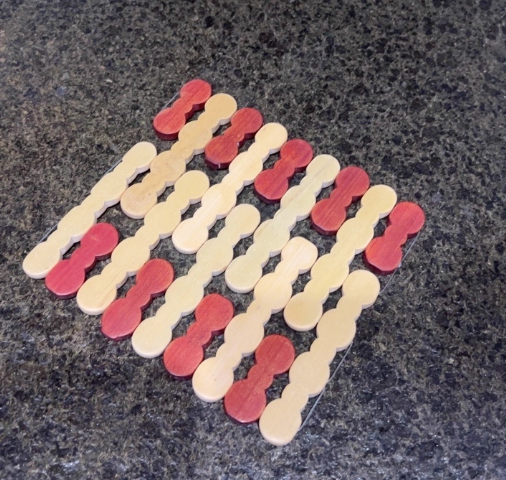 Thảm tre lót nồi cách nhiệt, tấm thảm bàn bếp, thảm tre lót chén bát chảo nóng đặt bàn L1814