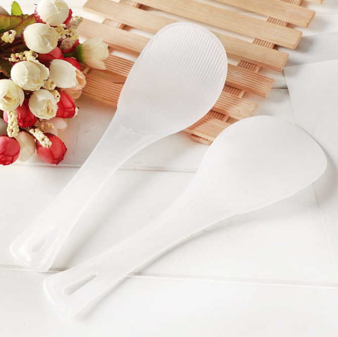 Muỗng cơm chống dính, thìa cháo nhựa cán dài, muỗng múc cơm cho nồi cơm điện, thìa cơm dùng cho thực phẩm có cán dài L1922