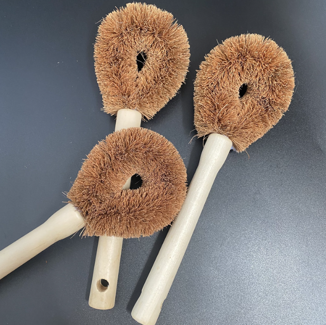 Bàn chợi cọ nồi sợi dừa tự nhiên, bàn chải tẩy dầu mỡ chuyên dụng cho nhà bếp, bàn chải vệ sinh và rử chén bát L1924