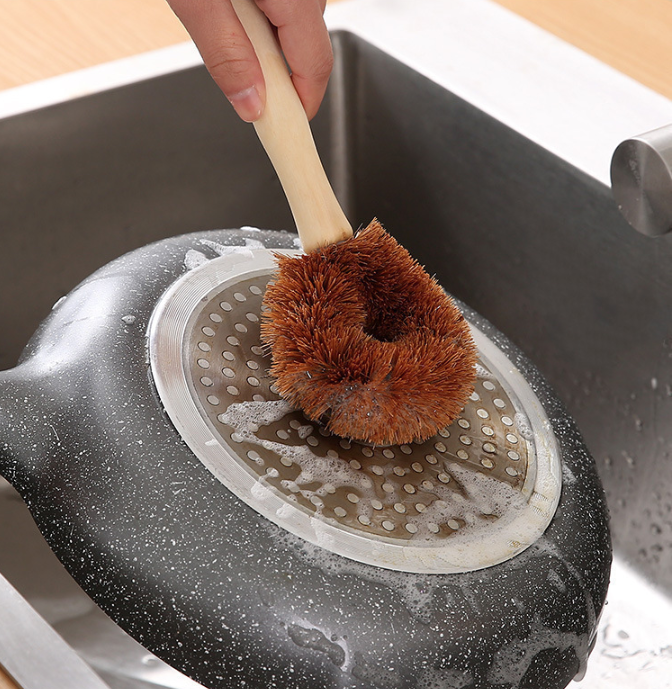 Bàn chợi cọ nồi sợi dừa tự nhiên, bàn chải tẩy dầu mỡ chuyên dụng cho nhà bếp, bàn chải vệ sinh và rử chén bát L1924