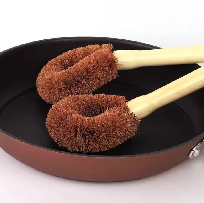 Bàn chợi cọ nồi sợi dừa tự nhiên, bàn chải tẩy dầu mỡ chuyên dụng cho nhà bếp, bàn chải vệ sinh và rử chén bát L1924