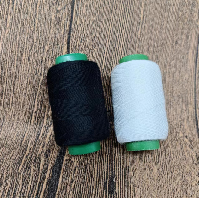 Bộ 2 cuộn chỉ khâu đen trắng cỡ lớn, chỉ may đa năng dùng vá quần áo, phụ kiện may mặc tiện dụng L2142