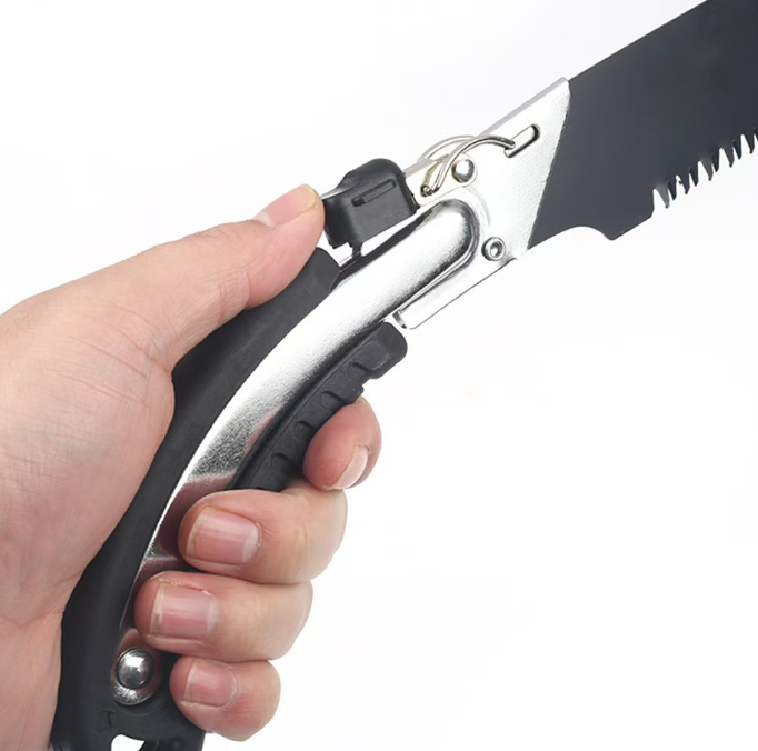 Cưa tay gấp gọn lưỡi 35cm, cưa cành cây đa năng có khóa an toàn kèm vỏ đựng T1422