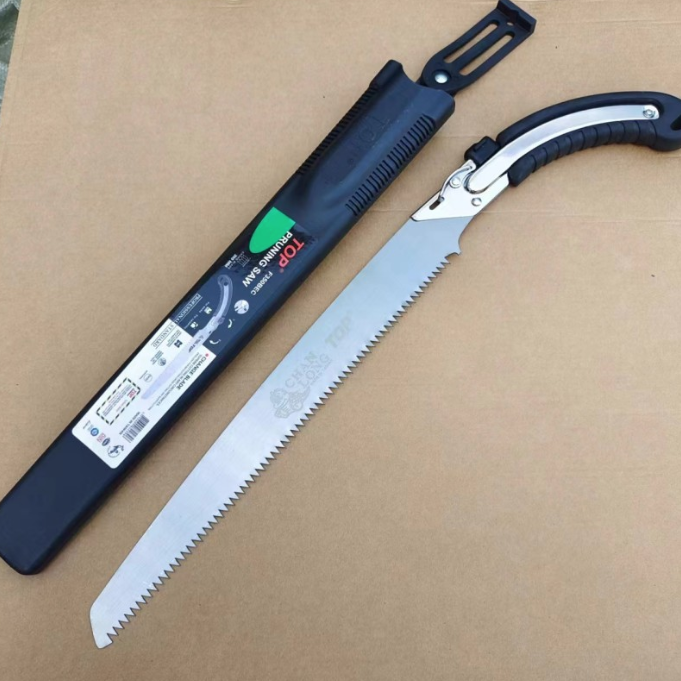Cưa tay gấp gọn lưỡi 35cm, cưa cành cây đa năng có khóa an toàn kèm vỏ đựng T1422